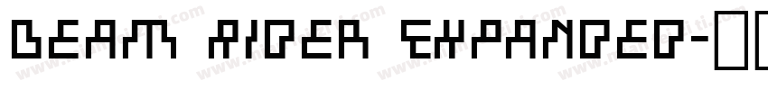 Beam Rider Expanded字体转换